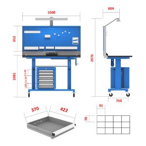 میز کارهای حرفه ای – DBG805 (T152E)