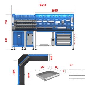 میز کارهای حرفه ای – DBG901 (T1S)