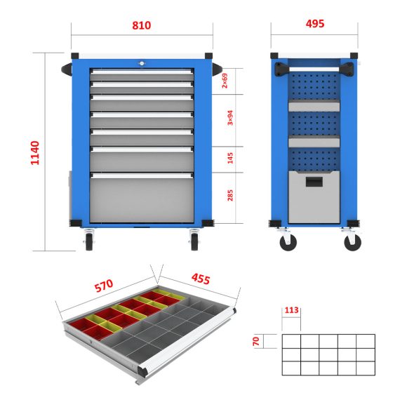 جعبه ابزار کارگاهی - DCG122 (727)