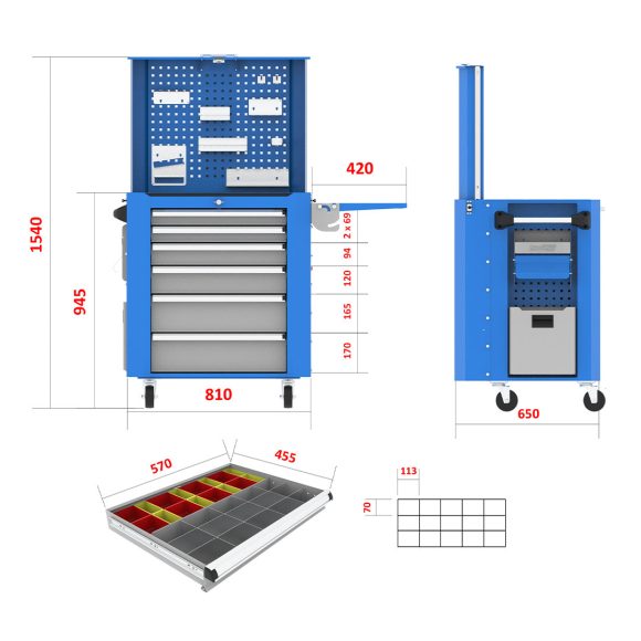 جعبه ابزار کارگاهی - DCG208 (726LX1)