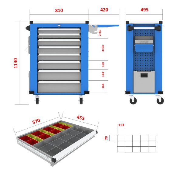 جعبه ابزار کارگاهی - DCG212 (728S)