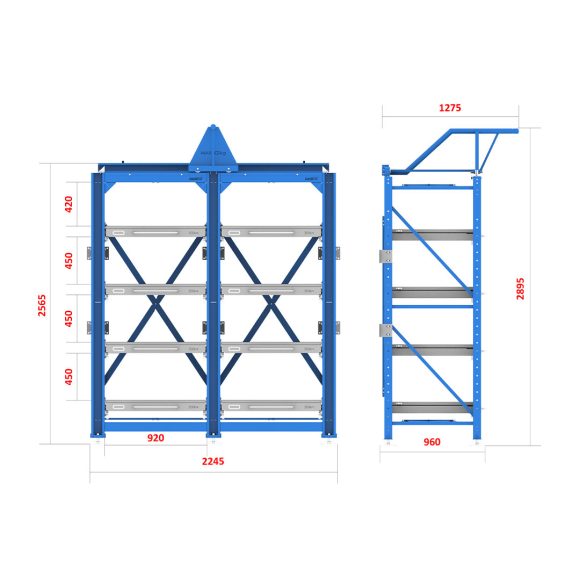 قفسه انبارش کشویی - DRG201 (CW2175/300)