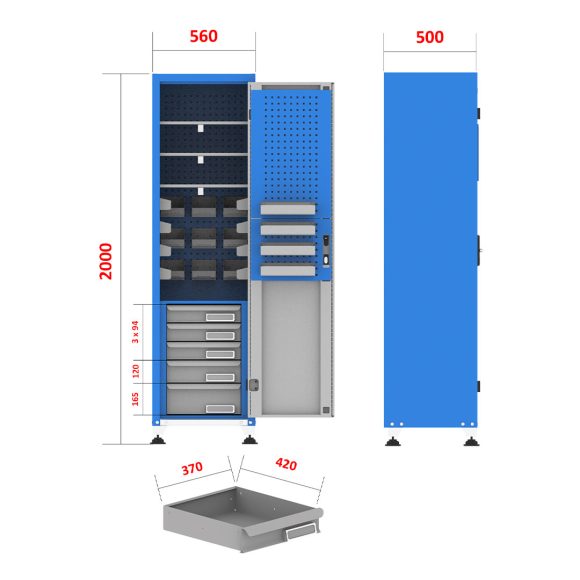 کمد محافظ ابزار - TLG102 (191H1)
