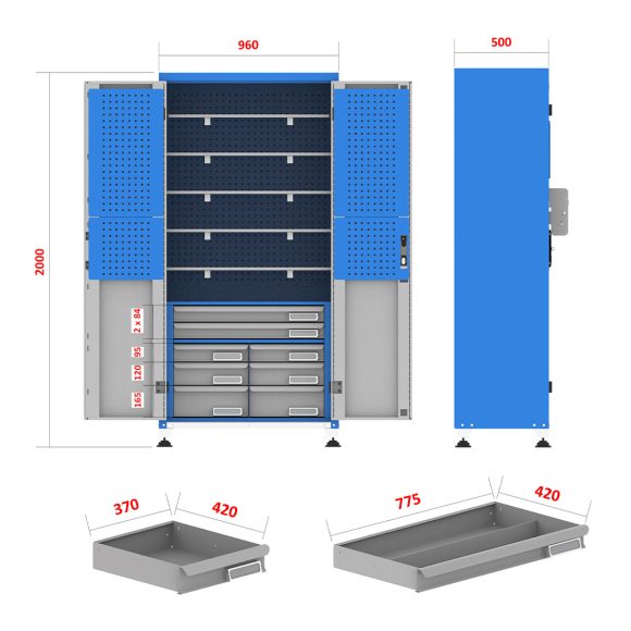 کمد محافظ ابزار - TLG204 (196MH)