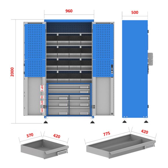 کمد محافظ ابزار - TLG205 (196M1)