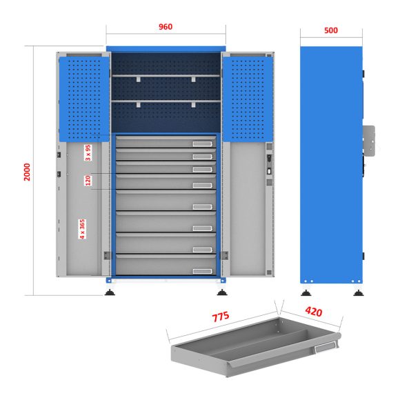 کمد محافظ ابزار - TLG213 (198MH)