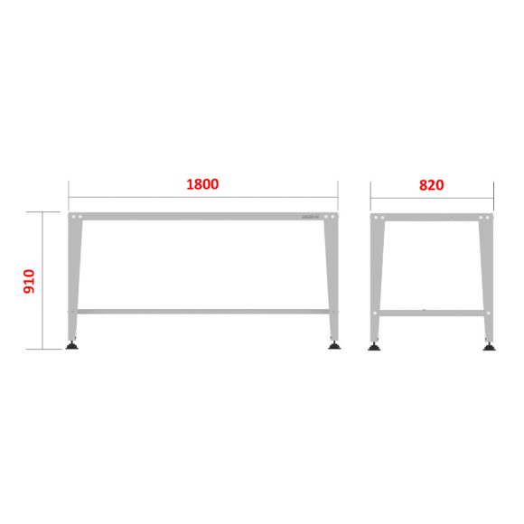 میز کار صنعتی - (180SL) WBG203