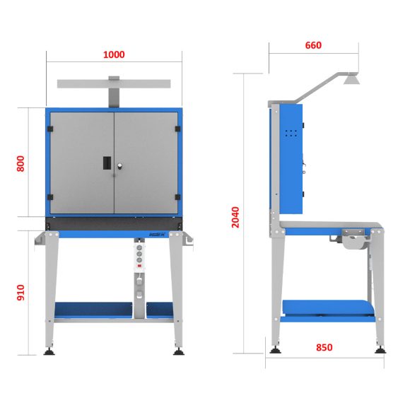 میز کار صنعتی - WBG402 (MT100B)