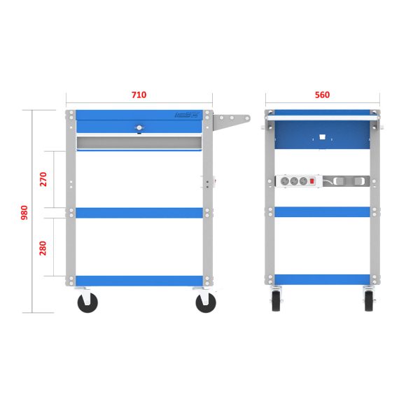میز کار صنعتی WBG405 (D801)