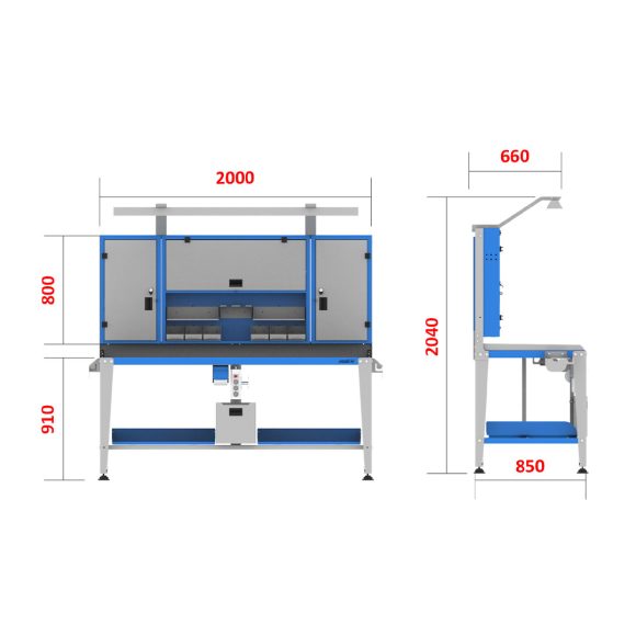 میز کار صنعتی - WBG602 (200B)