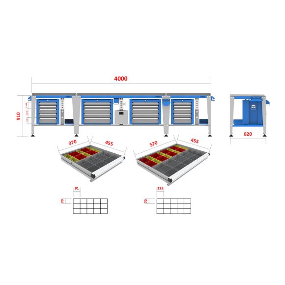 میز کار صنعتی - WBG604 (T400)