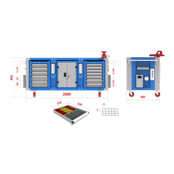 میز کار صنعتی - WBG606 (T203)