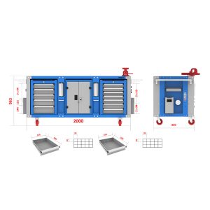 میز کارهای حرفه ای – WBG606 (T203)