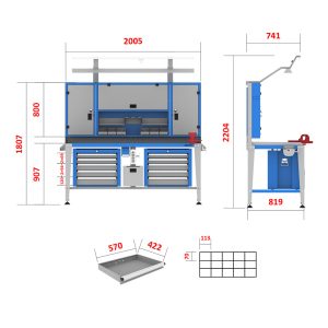 میز کارهای حرفه ای - WBG901 (200M)