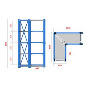 قفسه انبارش سبک FRG203 (W1990C)