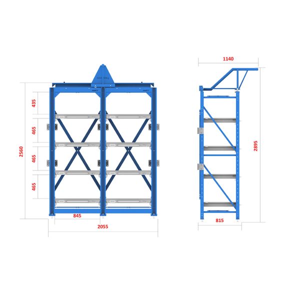 قفسه انبارش کشویی - DRG101 (CW2175/200)