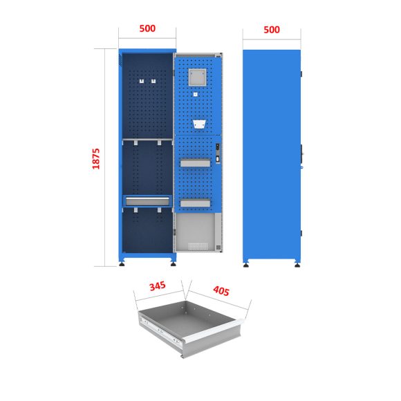 کمد لباس پرسنلی و ورزشی - PWG103 (C501)