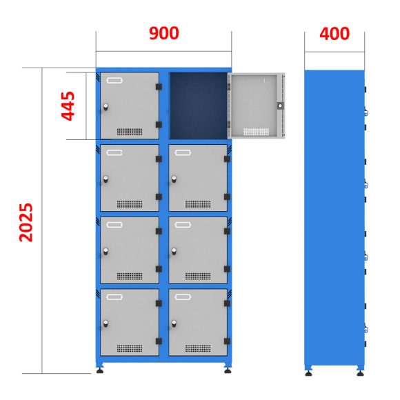 کمد لباس پرسنلی و ورزشی - PWG501 (C408)