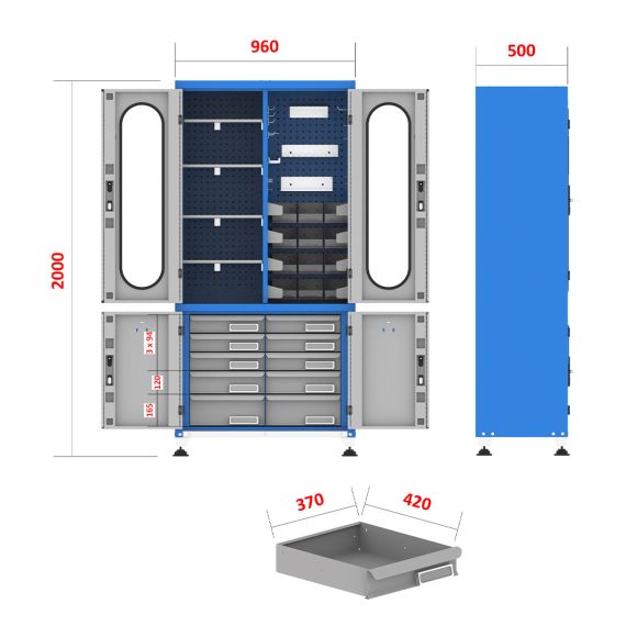 کمد محافظ ابزار - TLG301 (192VC)