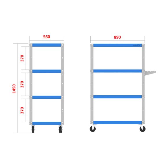 گاری حمل بار – CCG206 (881)