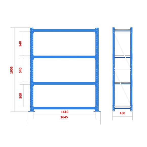 قفسه انبارش ثابت - FRG103 (W1150H)