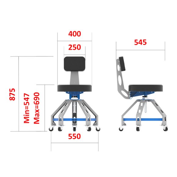 صندلی صنعتی - ISG203 (360HABR)