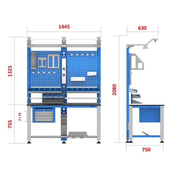 میزکار مونتاژ - ABG303