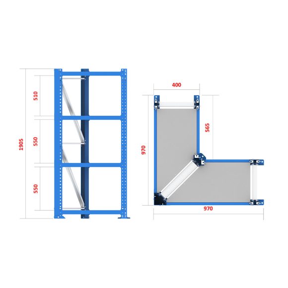 قفسه انبارش ثابت - FRG105