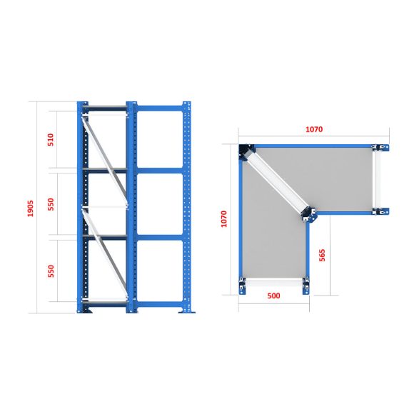 قفسه انبارش ثابت - FRG108