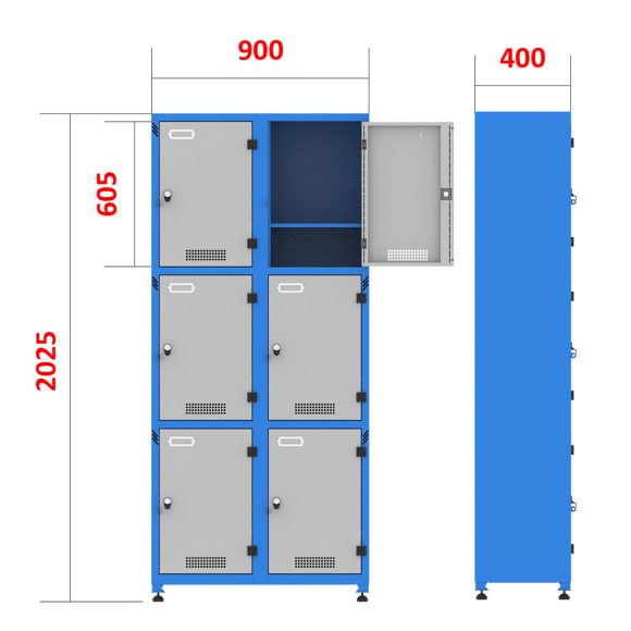 کمد لباس پرسنلی و ورزشی - PWG402