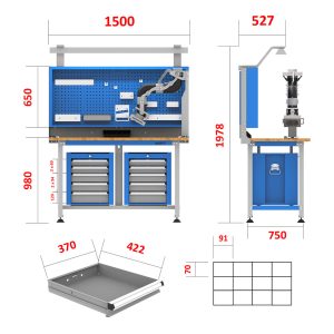 میز کارهای حرفه ای – DBG811