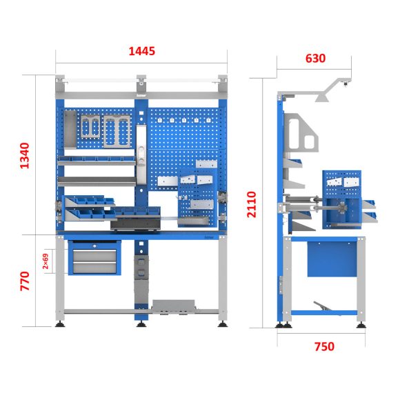 میزکار مونتاژ - ABG702